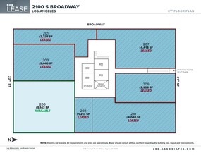 2100 S Broadway, Los Angeles, CA en alquiler Plano del sitio- Imagen 1 de 1