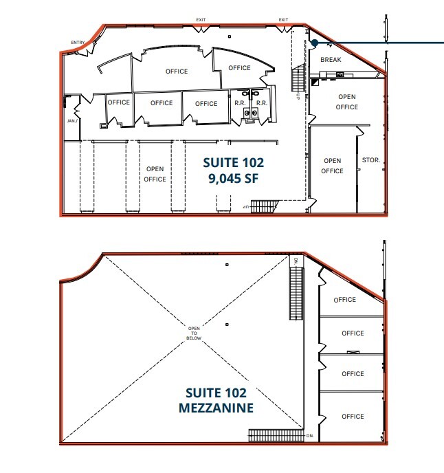 901 W Alameda Ave, Burbank, CA en alquiler Plano de la planta- Imagen 1 de 1