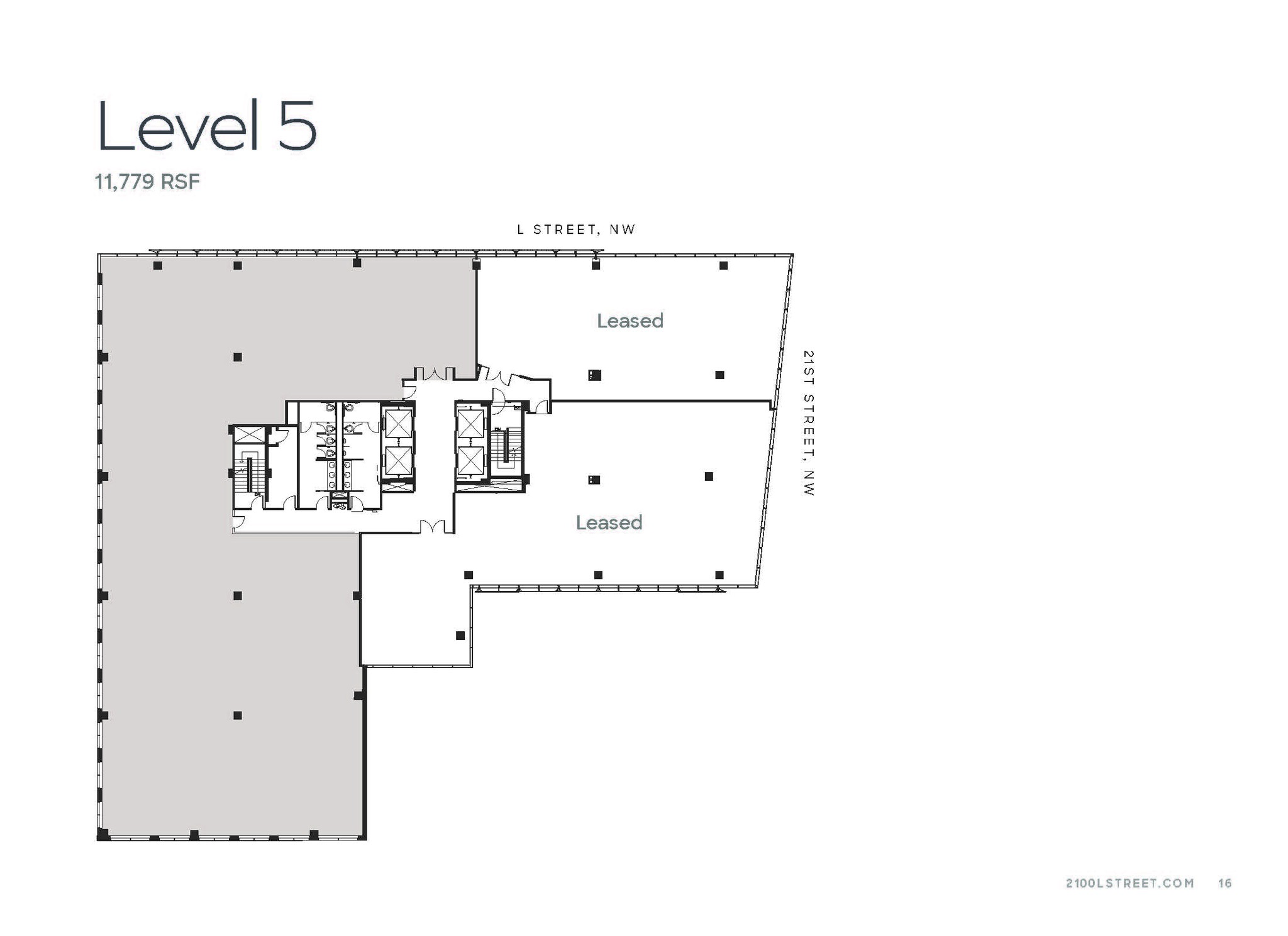 2100 L St NW, Washington, DC en alquiler Plano de la planta- Imagen 1 de 5