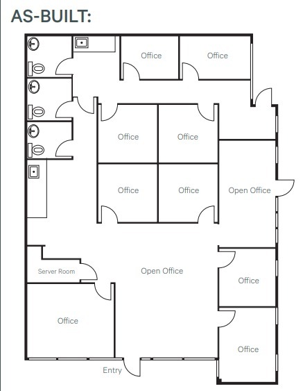 8909-8911 Complex Dr, San Diego, CA 92123 - Unidad A-B -  - Plano de la planta - Image 1 of 2