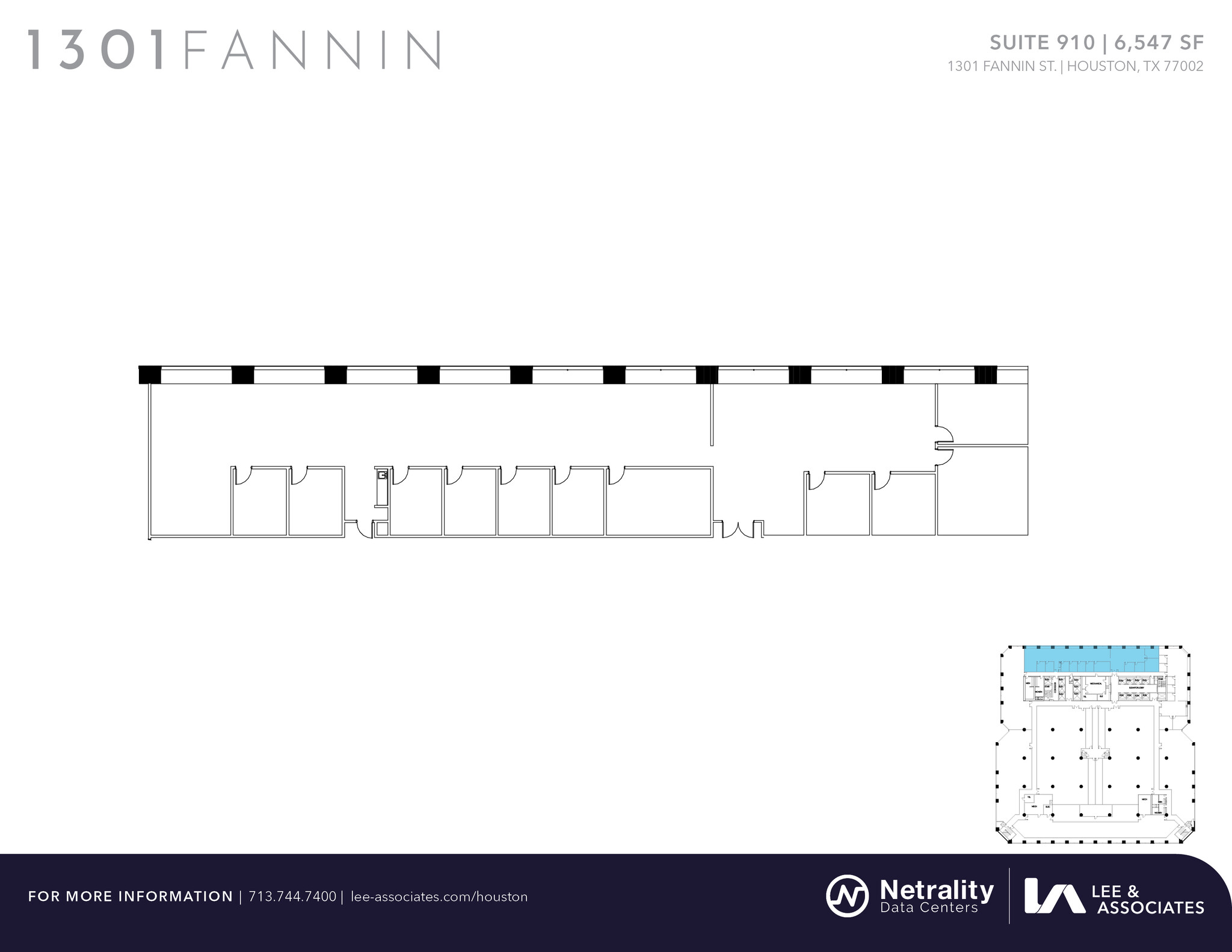 1301 Fannin St, Houston, TX en alquiler Plano de la planta- Imagen 1 de 2