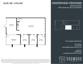 4538 Centerview Dr, San Antonio, TX en alquiler Plano de la planta- Imagen 1 de 1