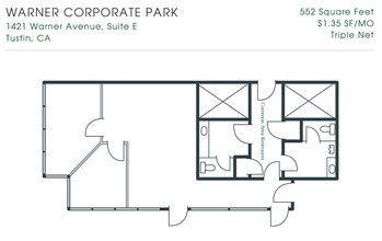 1371 Warner Ave, Tustin, CA en alquiler Plano de la planta- Imagen 1 de 1