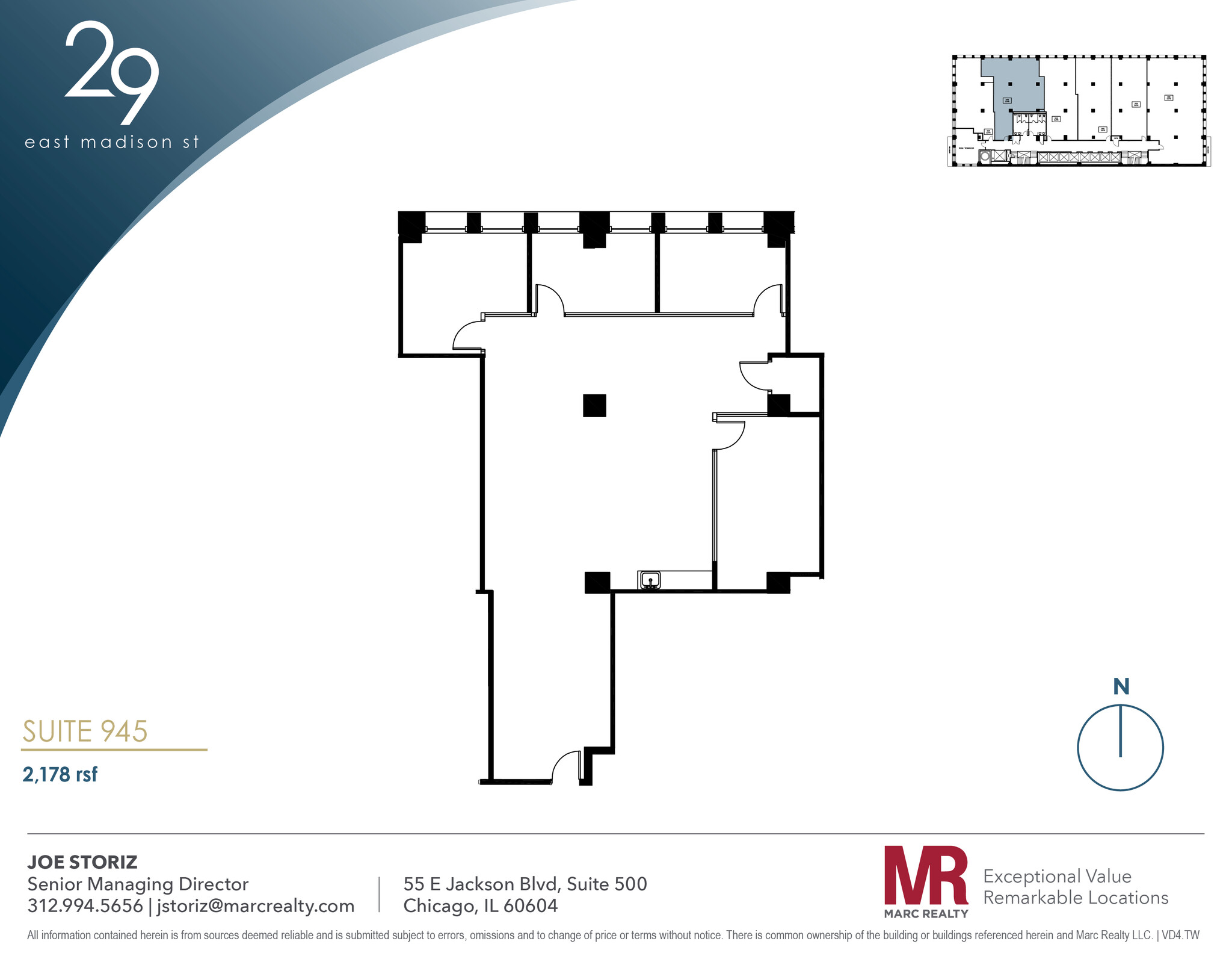 29 E Madison St, Chicago, IL en alquiler Plano de la planta- Imagen 1 de 6