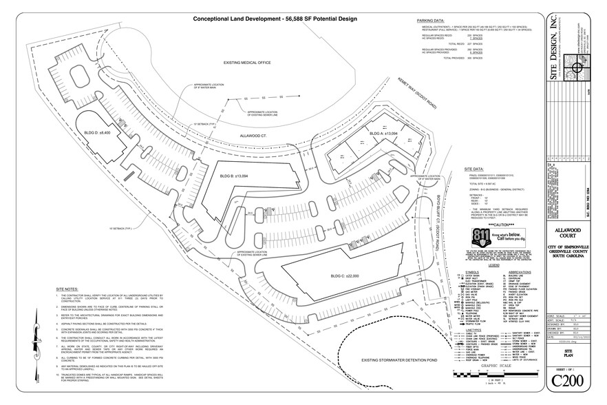 100 Allawood Ct, Simpsonville, SC en venta - Plano del sitio - Imagen 3 de 3