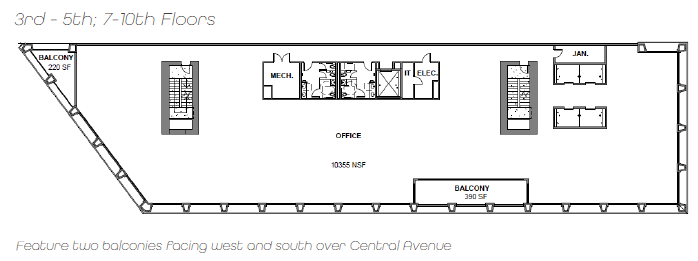 1305 Central Ave, Saint Petersburg, FL en alquiler Plano de planta tipo- Imagen 1 de 1