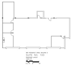 800 Roosevelt Rd, Glen Ellyn, IL en alquiler Plano de la planta- Imagen 2 de 2