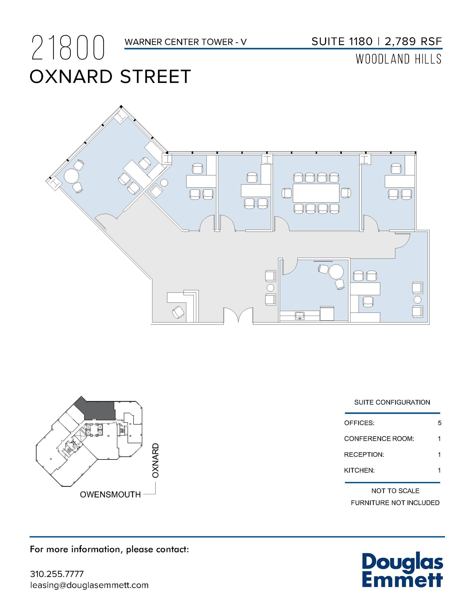 21800 Oxnard St, Woodland Hills, CA en alquiler Plano de la planta- Imagen 1 de 1