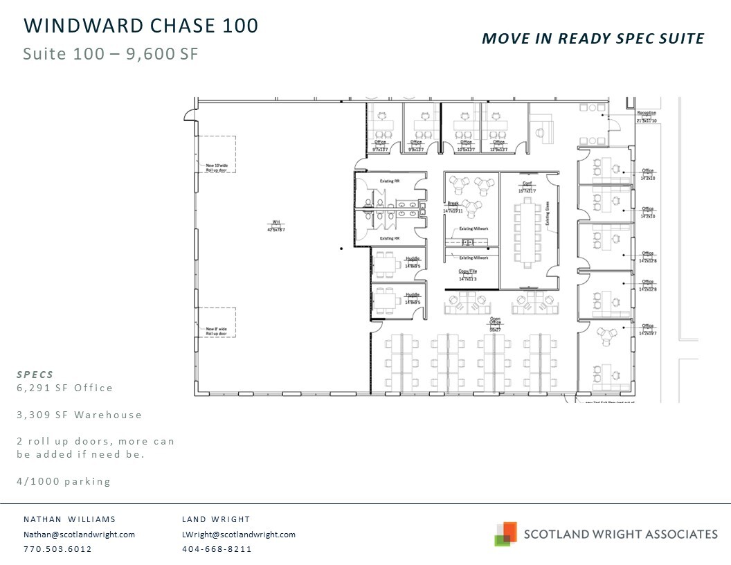 1235 Old Alpharetta Rd, Alpharetta, GA en alquiler Plano de la planta- Imagen 1 de 2