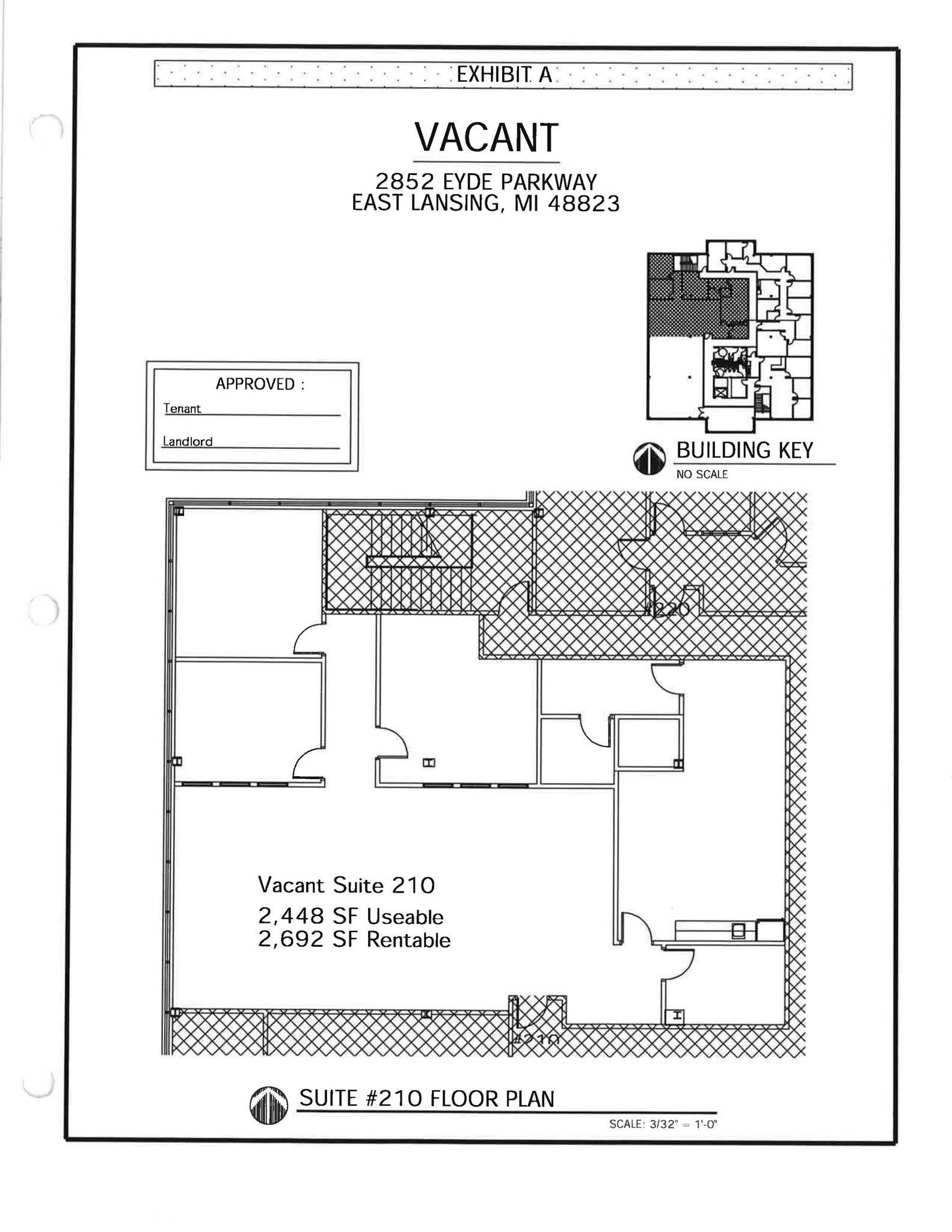 2852 Eyde Pky, East Lansing, MI en alquiler Plano del sitio- Imagen 1 de 1