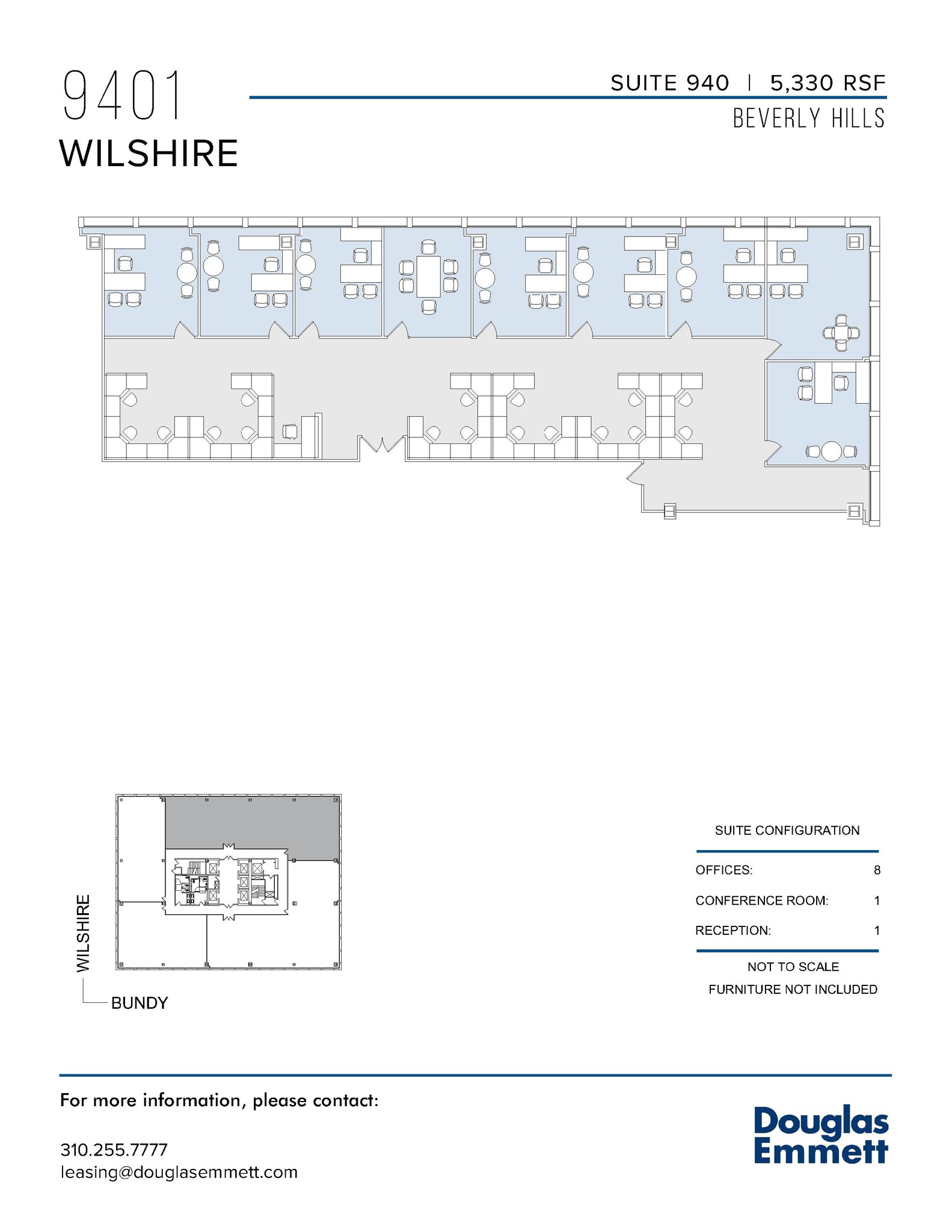 9401 Wilshire Blvd, Beverly Hills, CA en alquiler Plano de la planta- Imagen 1 de 1