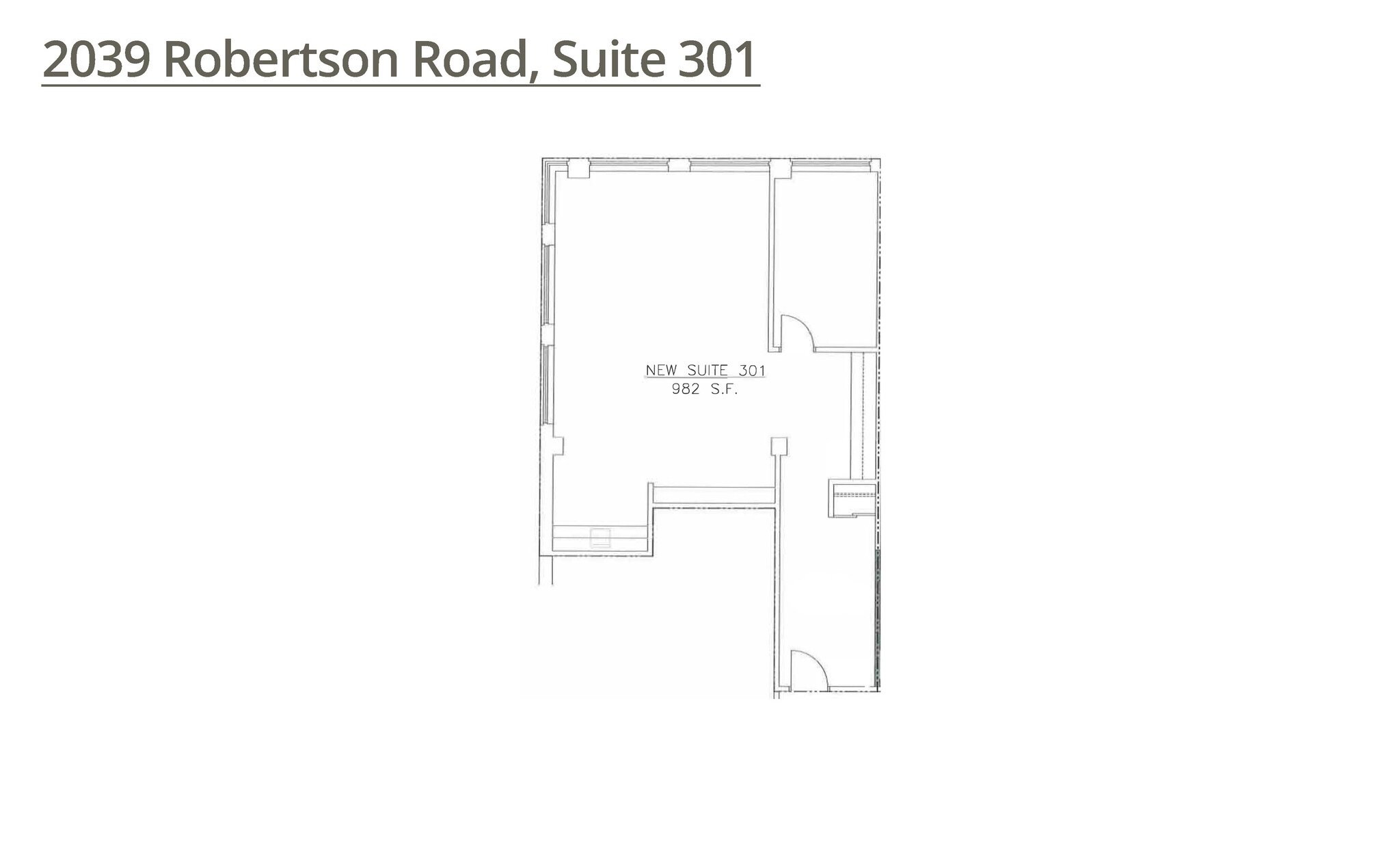 2039 Robertson Rd, Ottawa, ON en alquiler Plano de la planta- Imagen 1 de 8