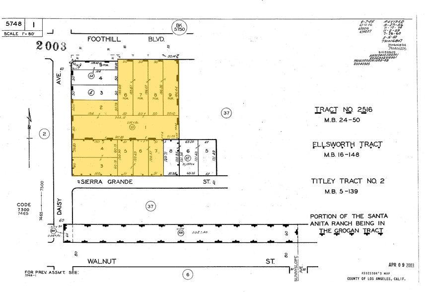 2824-2828 E Foothill Blvd, Pasadena, CA en alquiler - Plano de solar - Imagen 2 de 3