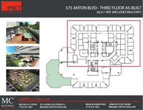 535-575 Anton Blvd, Costa Mesa, CA en alquiler Plano de la planta- Imagen 2 de 3