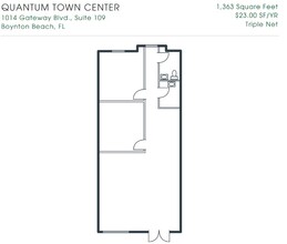 1000-1090 Gateway Blvd, Boynton Beach, FL en alquiler Plano de la planta- Imagen 1 de 1