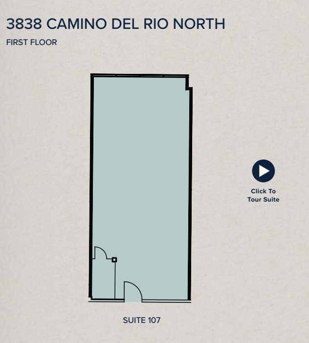 3838 Camino del Rio N, San Diego, CA en alquiler Plano de la planta- Imagen 1 de 1