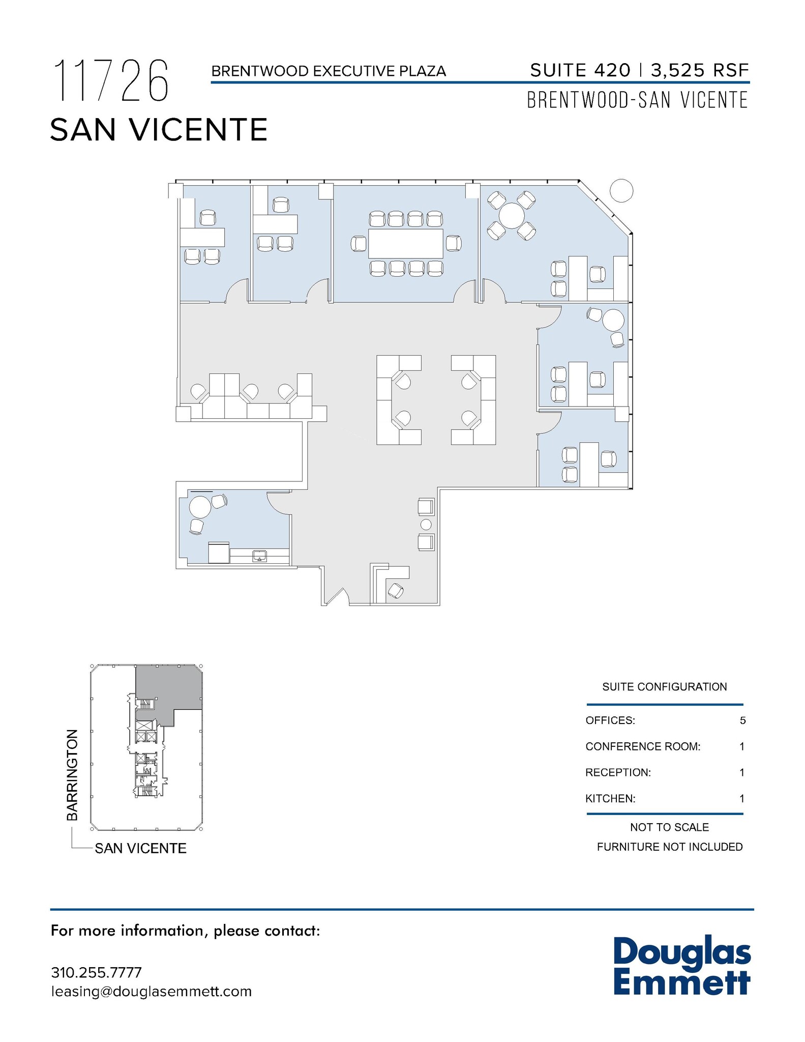 11726 San Vicente Blvd, Los Angeles, CA en alquiler Plano de la planta- Imagen 1 de 1