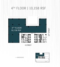 1401 H St NW, Washington, DC en alquiler Plano de la planta- Imagen 1 de 1