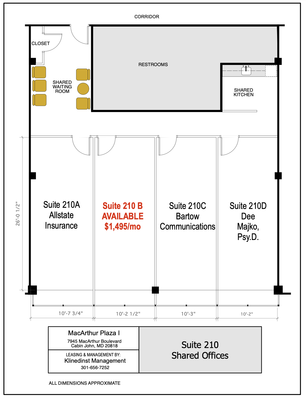 7945 Macarthur Blvd, Cabin John, MD en alquiler Plano de la planta- Imagen 1 de 1