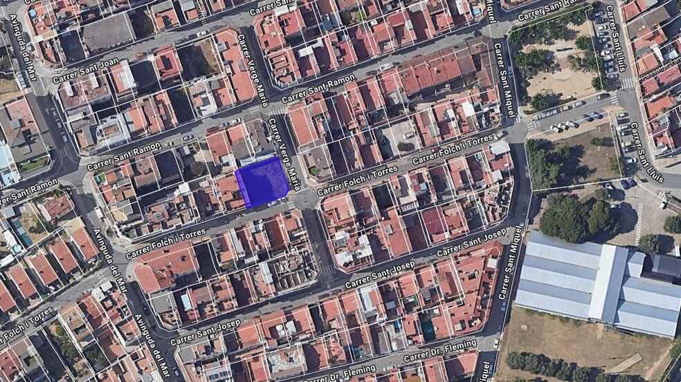 Carrer de la Verge Maria, 9, Palafolls, Barcelona en venta - Plano de solar - Imagen 1 de 2