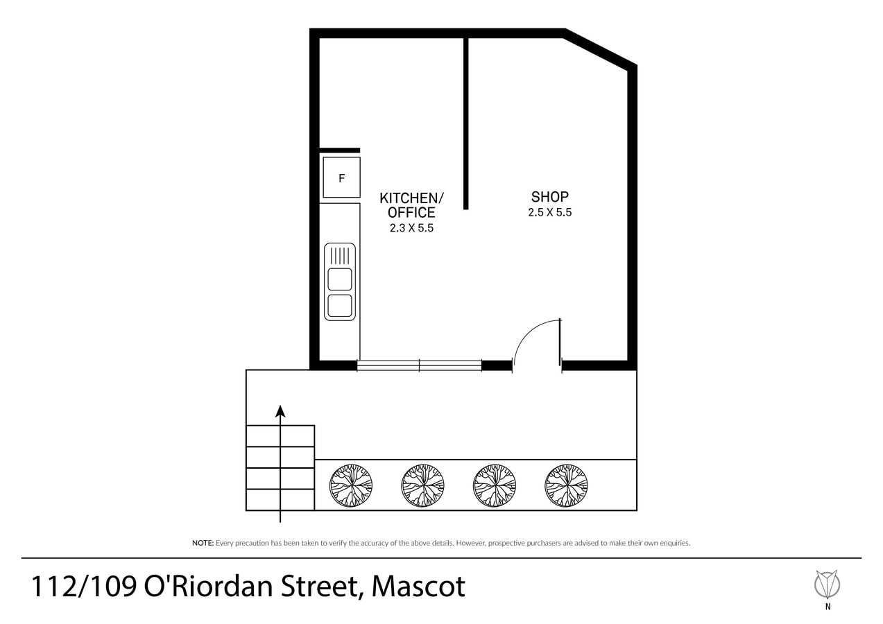 109-123 O'Riordan St, Mascot, NSW 2020 - Unidad 112 - - Plano de la planta - Image 1 of 4