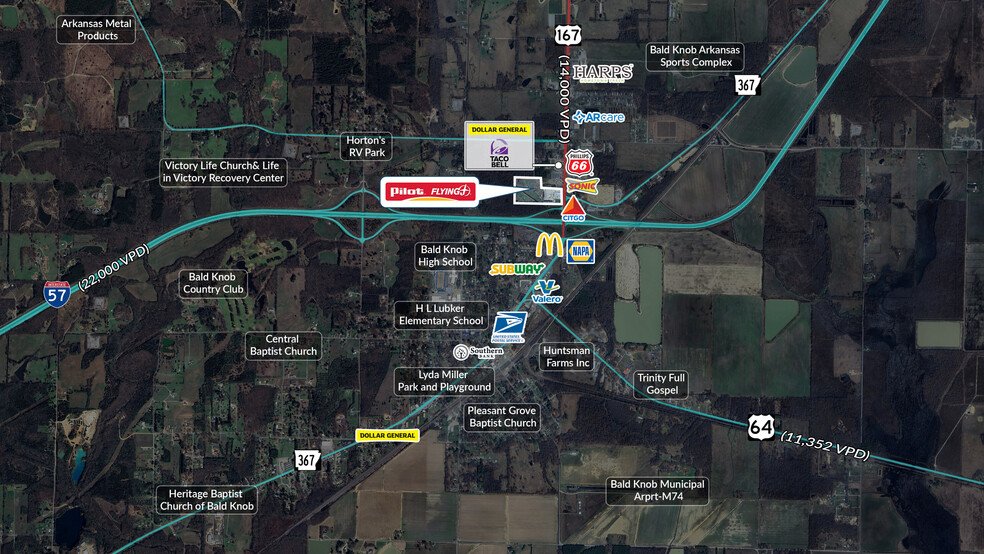 115 Highway 167 N, Bald Knob, AR en venta - Foto del edificio - Imagen 2 de 5