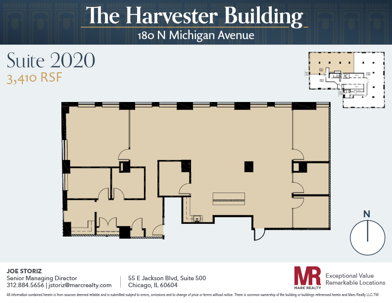 180 N Michigan Ave, Chicago, IL en alquiler Plano de la planta- Imagen 1 de 11