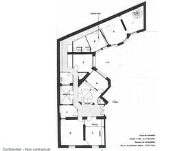 48 Avenue Du Président Wilson, Paris en alquiler Plano de la planta- Imagen 2 de 2