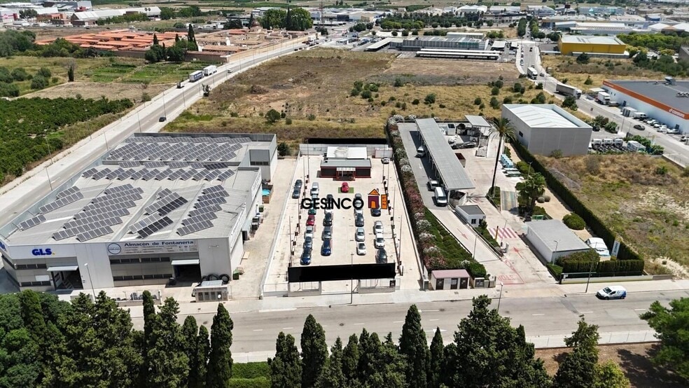 Nave en Xàtiva, Valencia en alquiler - Vista aérea - Imagen 2 de 4