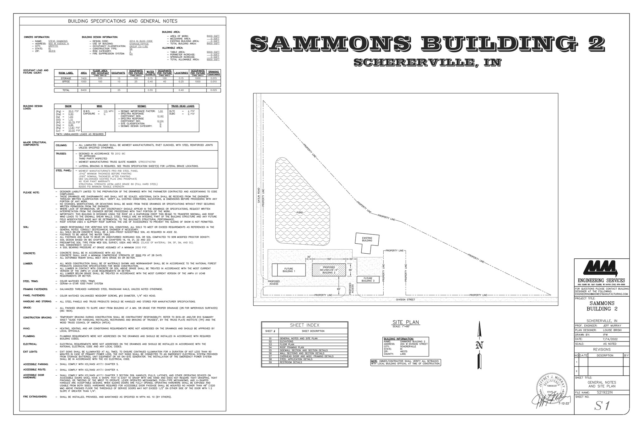 220 Division St, Schererville, IN en alquiler Plano del sitio- Imagen 1 de 1