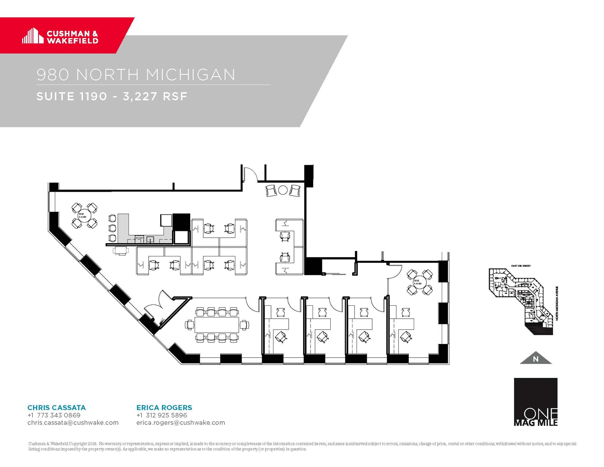 980 N Michigan Ave, Chicago, IL en alquiler Plano de la planta- Imagen 1 de 1