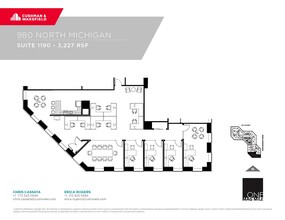 980 N Michigan Ave, Chicago, IL en alquiler Plano de la planta- Imagen 1 de 1