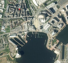 Mount Stuart Sq, Cardiff, VGL - Aérea vista de mapa