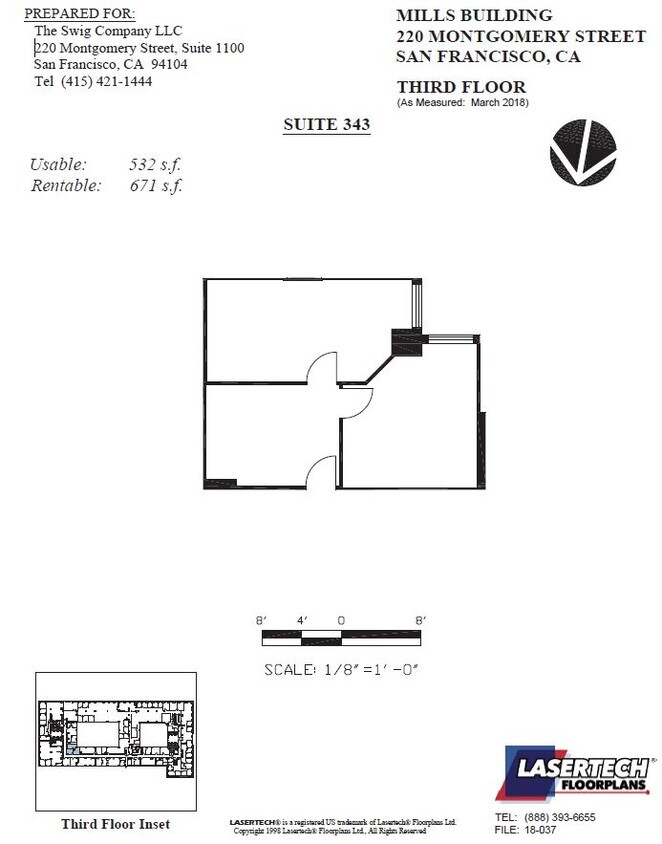 220 Montgomery St, San Francisco, CA en alquiler Plano de la planta- Imagen 1 de 7