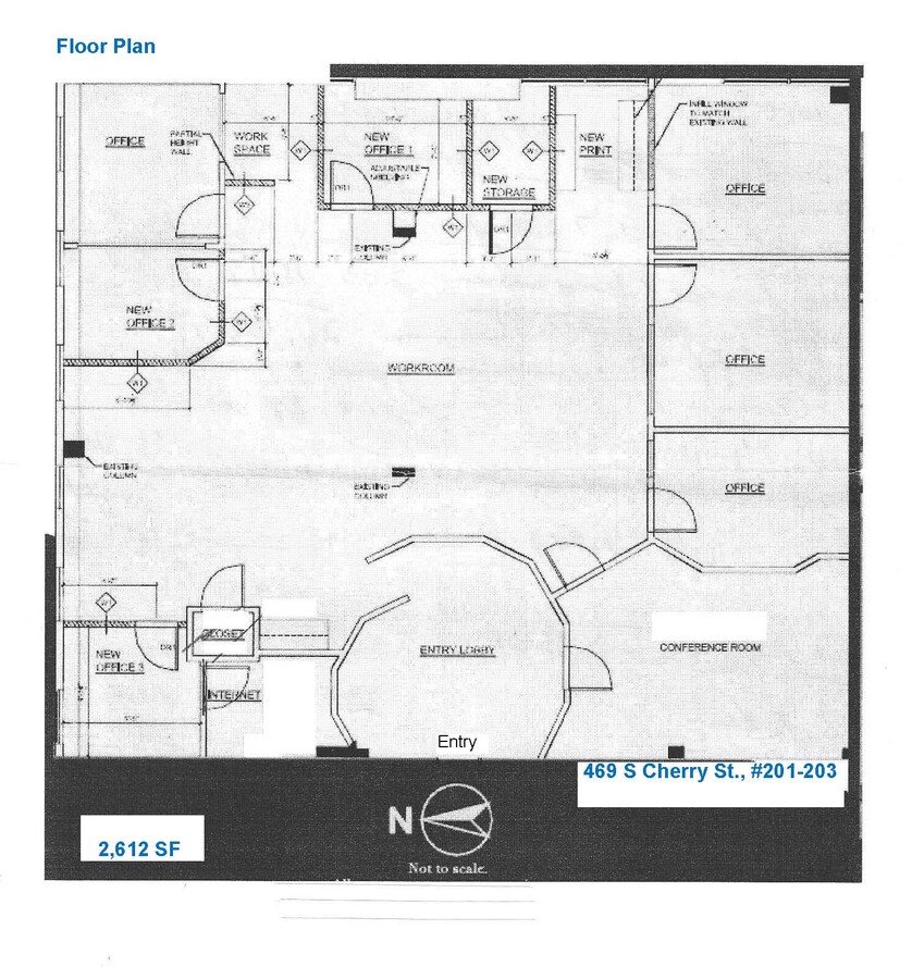 469 S Cherry St, Denver, CO 80246 - Unidad 201-203 -  - Plano de la planta - Image 1 of 1