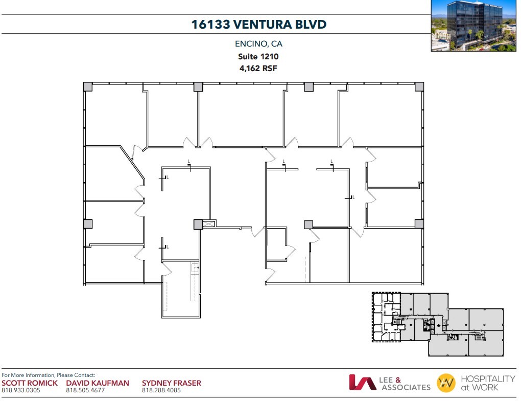 16133 Ventura Blvd, Encino, CA en alquiler Plano de la planta- Imagen 1 de 1