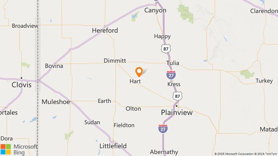 NEC of CR 624 and CR 526, Hart, TX en venta - Vista aérea - Imagen 2 de 6