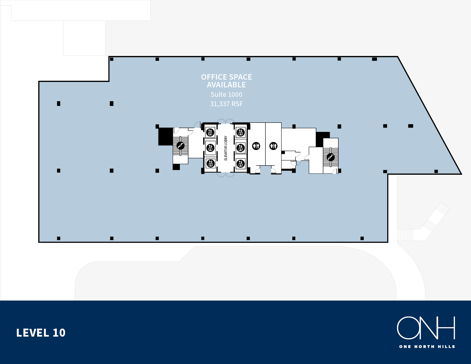 4000 Center At North Hills St, Raleigh, NC en alquiler Plano de la planta- Imagen 1 de 4