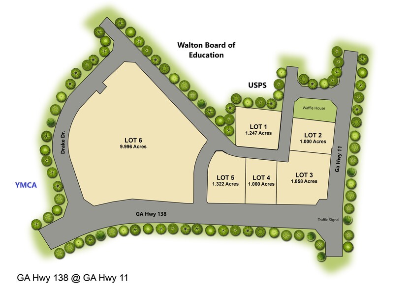 Hwy 138 & Hwy 11 Hwy, Monroe, GA en venta - Plano del sitio - Imagen 3 de 20