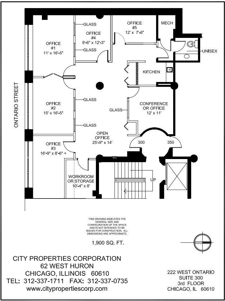 222 W Ontario St, Chicago, IL en alquiler Plano de la planta- Imagen 1 de 1