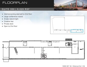 1400 65th St, Emeryville, CA en alquiler Plano de la planta- Imagen 1 de 1