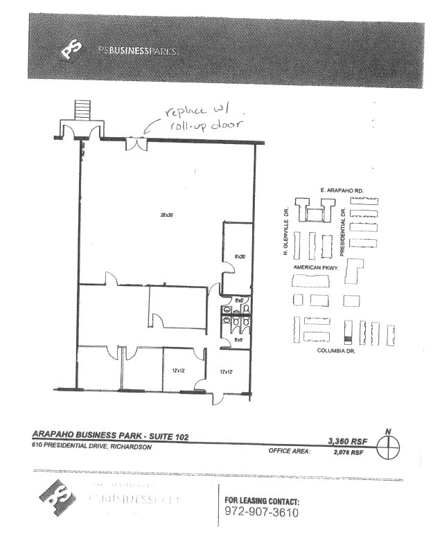 1202 E Arapaho Rd, Richardson, TX en alquiler Plano de la planta- Imagen 1 de 1