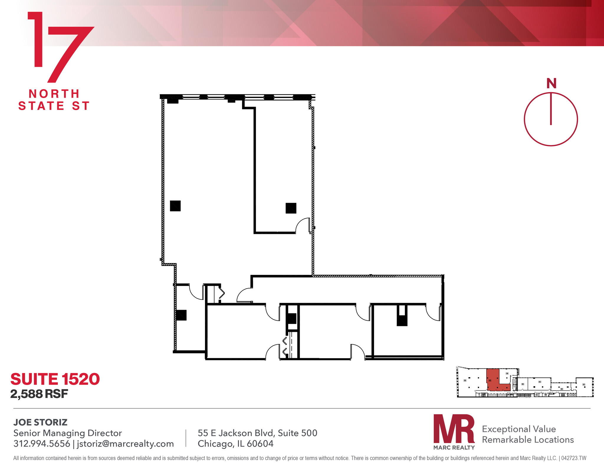 17 N State St, Chicago, IL en alquiler Plano de la planta- Imagen 1 de 1