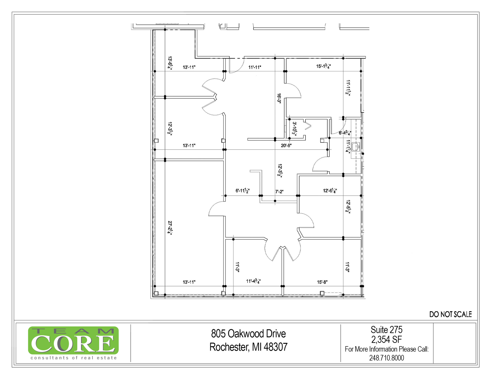 805 Oakwood Dr, Rochester, MI en alquiler Plano de la planta- Imagen 1 de 1