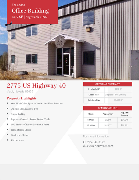 2775 US Highway 40 W, Verdi, NV en alquiler - Foto del edificio - Imagen 1 de 18