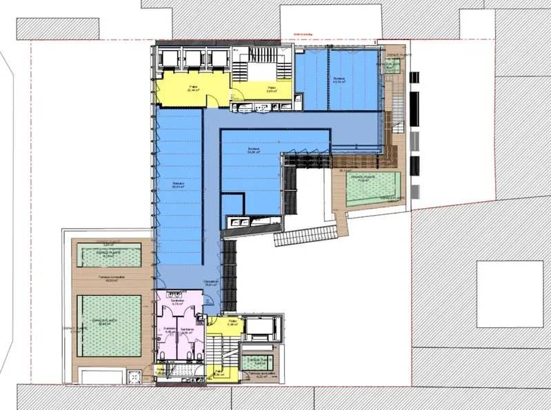 88-90 Rue Cardinet, Paris en alquiler Plano de la planta- Imagen 1 de 2