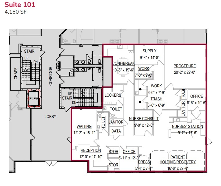 7425 Janes Ave, Woodridge, IL en alquiler Plano de la planta- Imagen 1 de 1