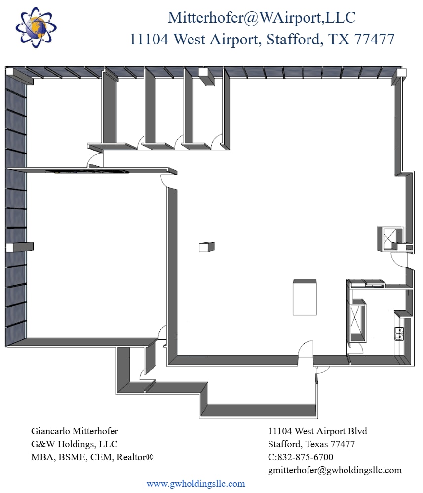 11104 W Airport Blvd, Stafford, TX en alquiler Plano de la planta- Imagen 1 de 1