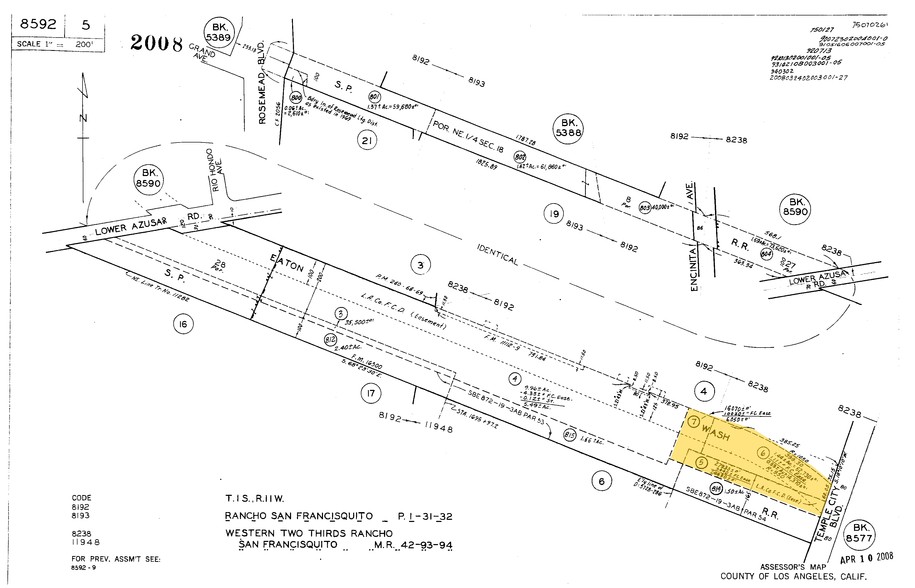 4301 Temple City Blvd, El Monte, CA en alquiler - Plano de solar - Imagen 2 de 7