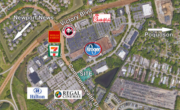 501 Village Ave, Yorktown, VA - VISTA AÉREA  vista de mapa - Image1